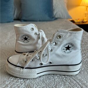 High top platform converse. Size 5.5